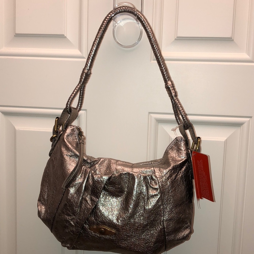 Authentic ELLIOTT LUCCA NWT Metallic Leather Purse